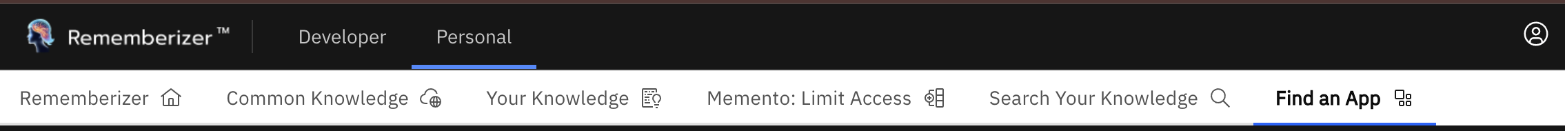 Barra de navegación explorando la página del Directorio de Aplicaciones