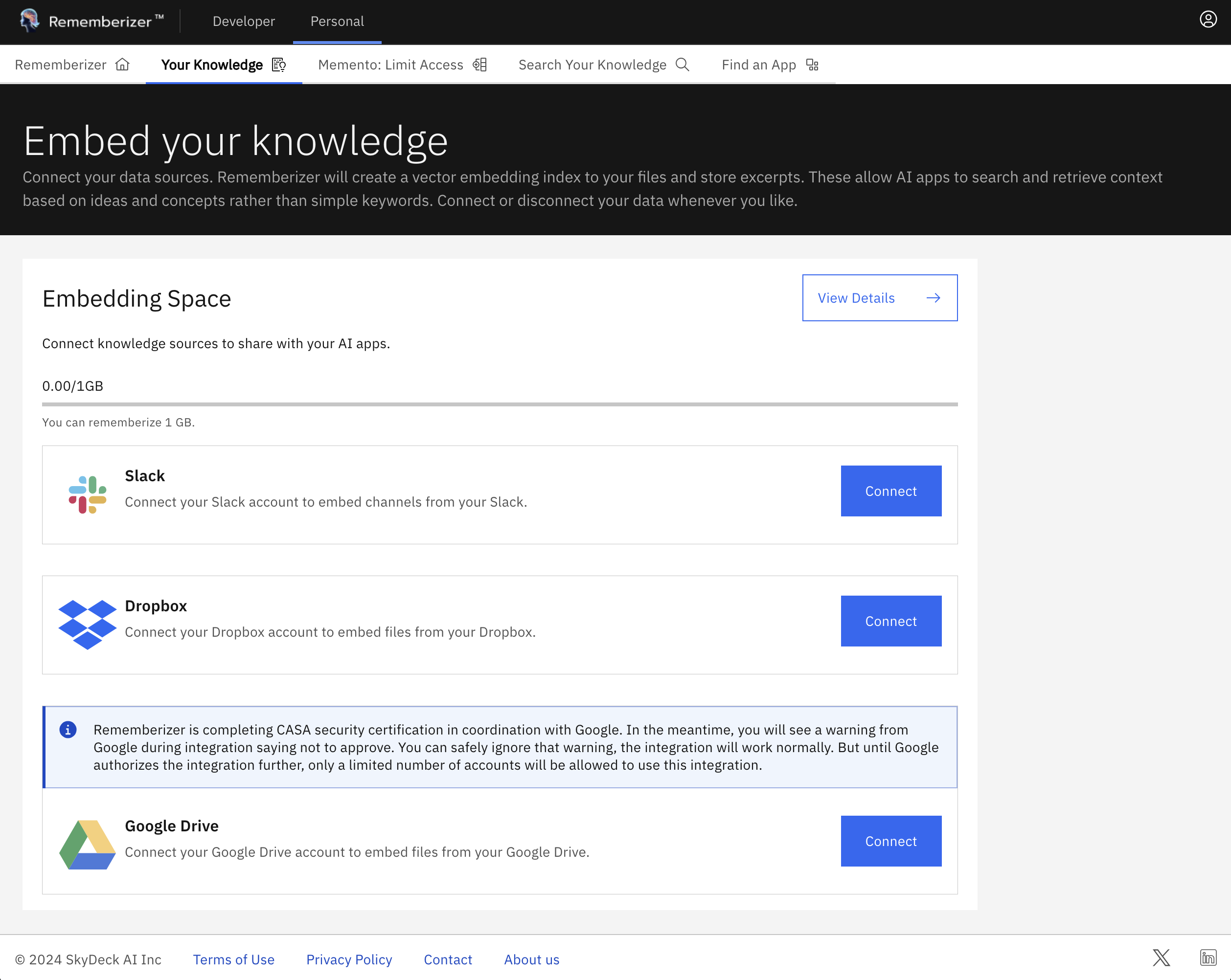 Tarjeta de fuente de conocimiento de Dropbox