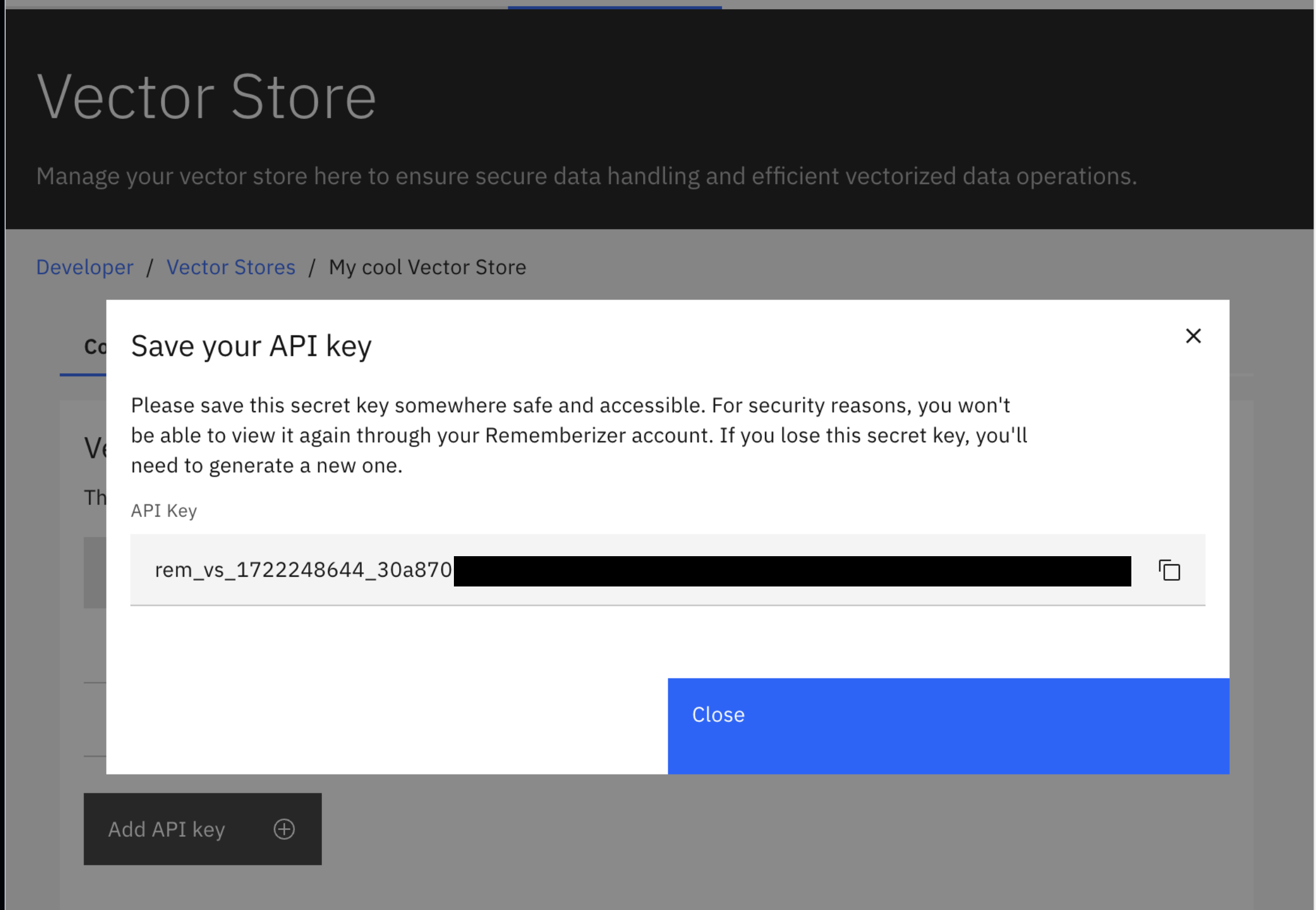 Crear una Nueva Clave API